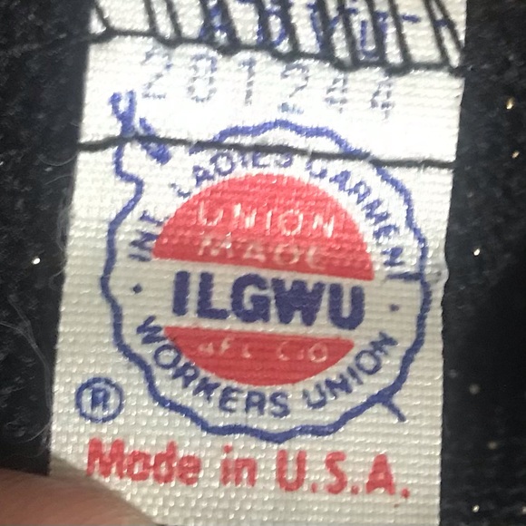 Virgo II 80’s black gold bronze long sleeve vintage dress - Picture 5 of 5